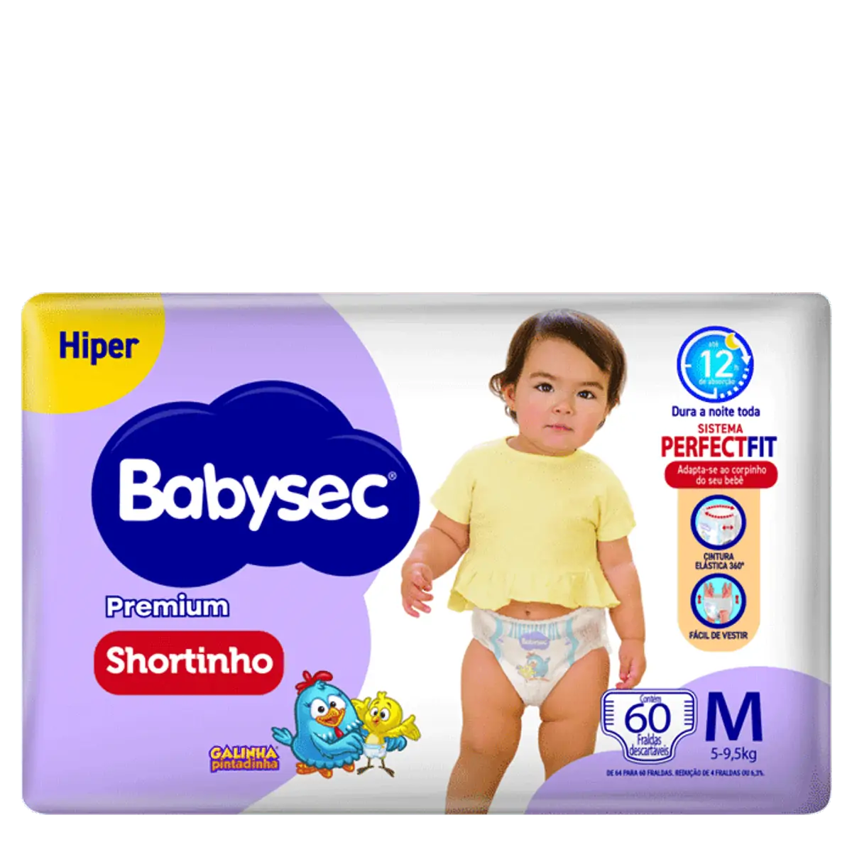 Frd Babysec Premium Short Hiper M 60Un