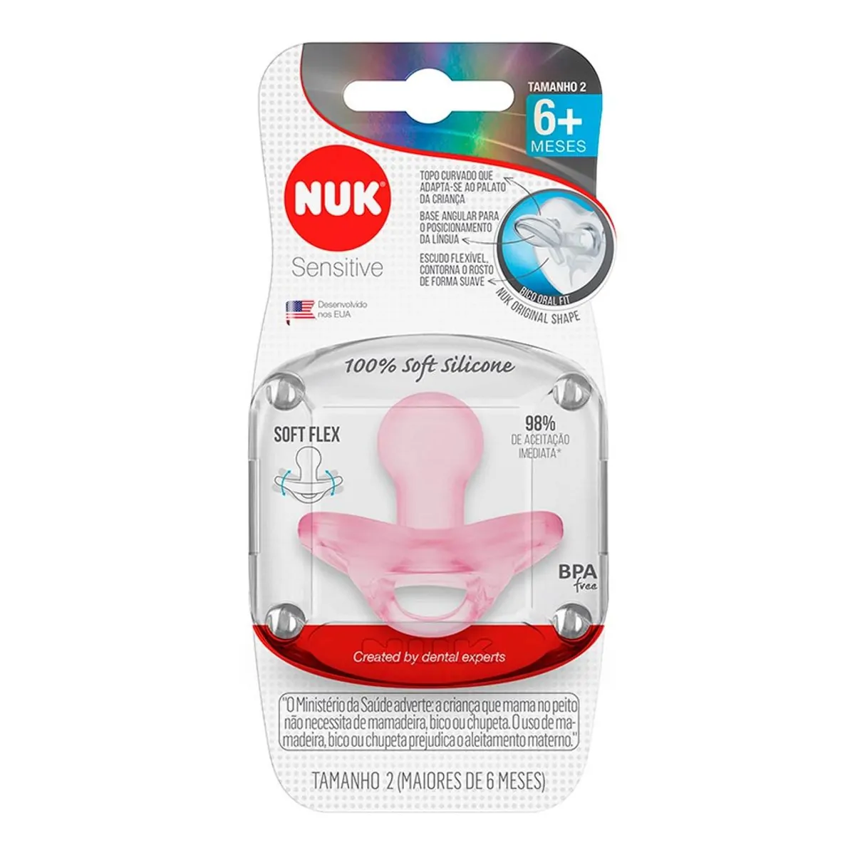 Chup Nuk 100%  Sil Sensitive Soft Girl-F2
