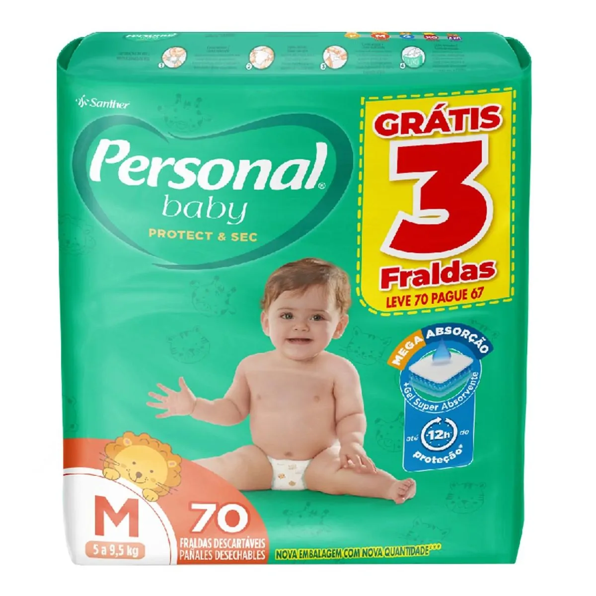 Fralda Personal Baby Hiper M C70