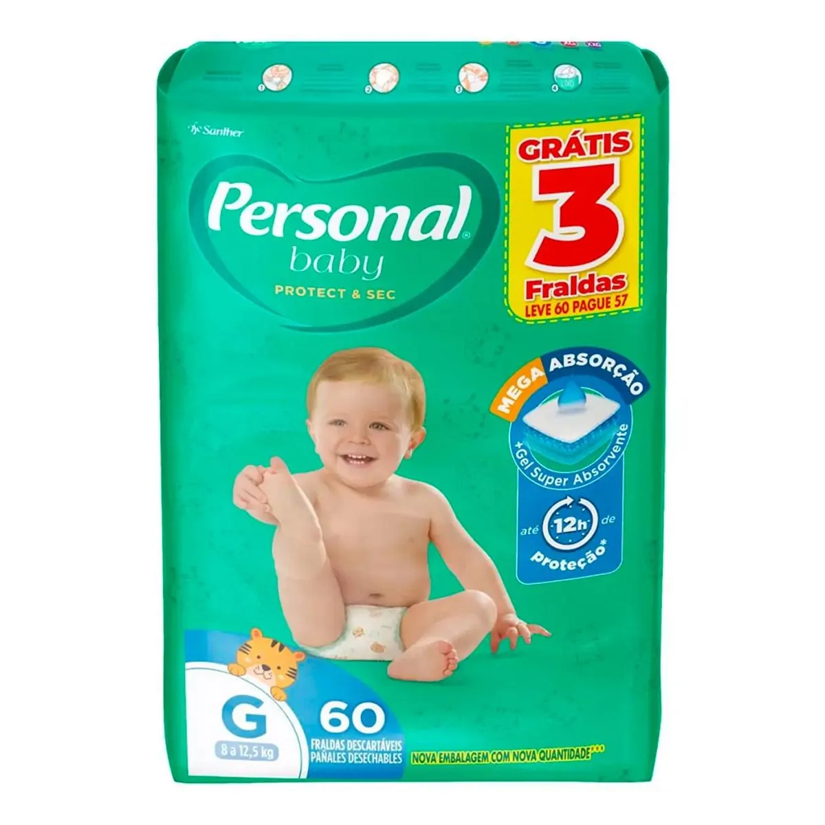 Fralda Personal Baby Hiper G C60
