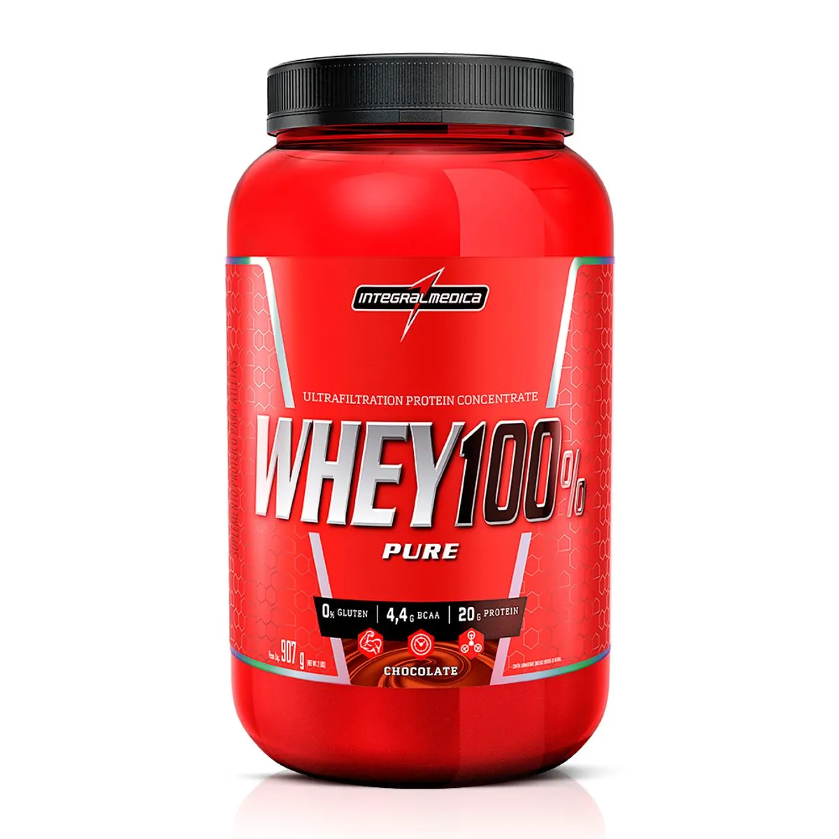 Whey 100%  Chocolate 907G Pote