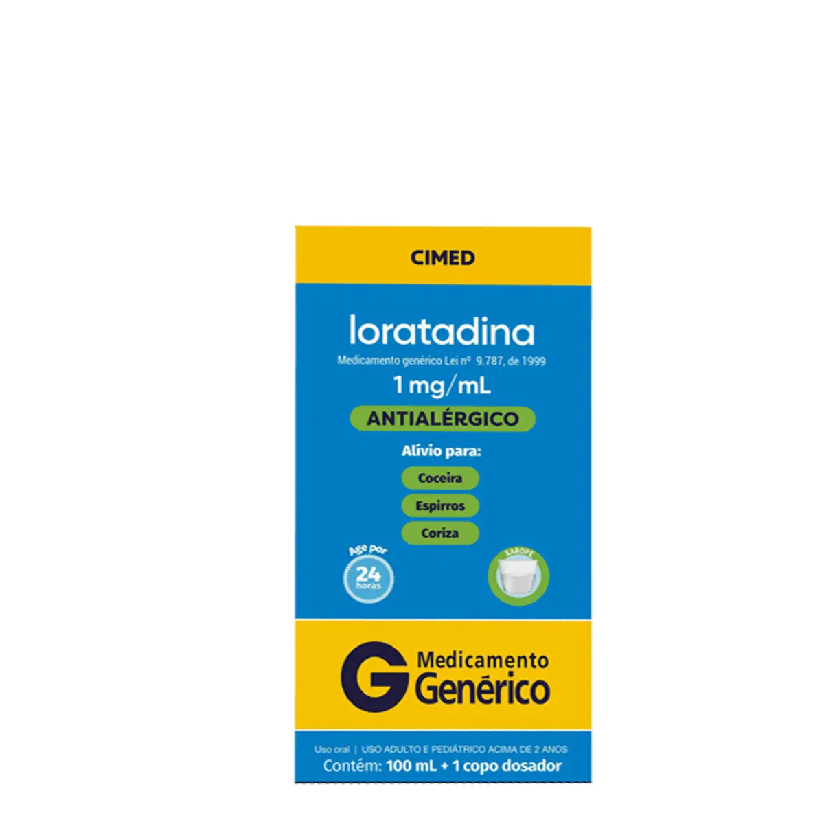 LORATADINA 1MG XPE 100ML-RX GEN