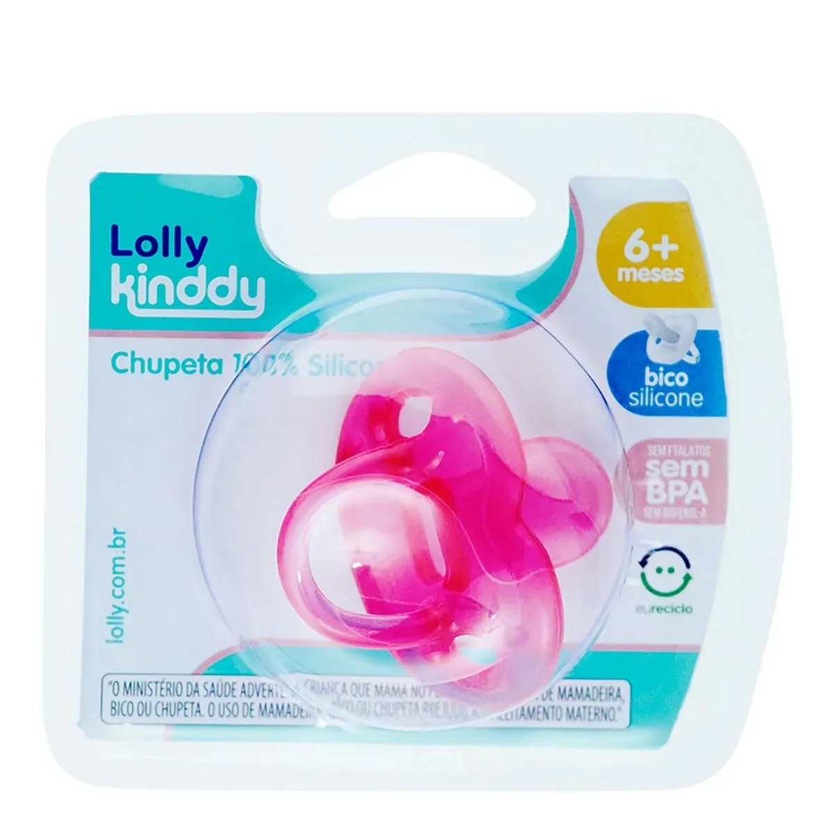 CHUPETA SILICONE T2 ORTODONTICO R6015/01 ROSA