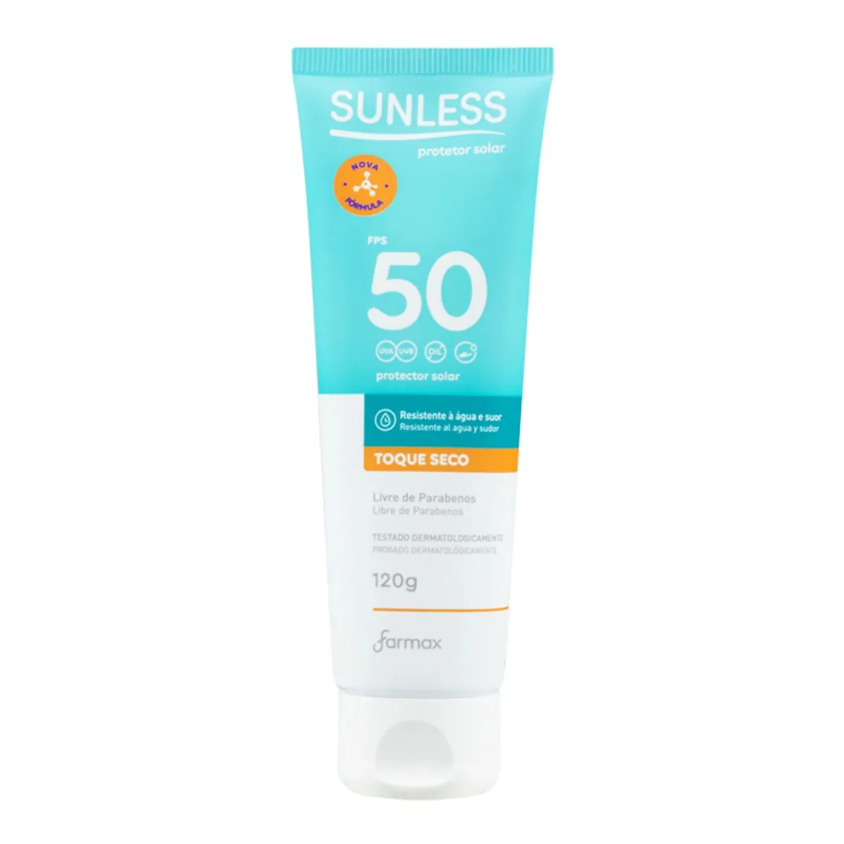 PROT SOL SUNLESS 120G F50 BISN