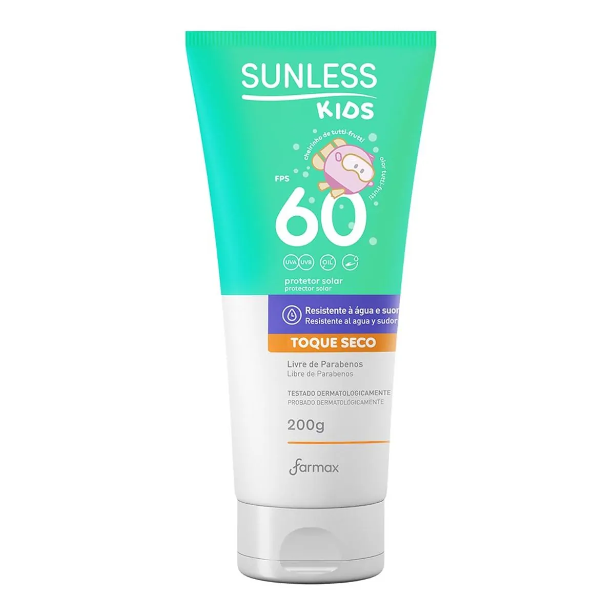 Prot Sol Sunless 200G F60 Kids Toque Seco *