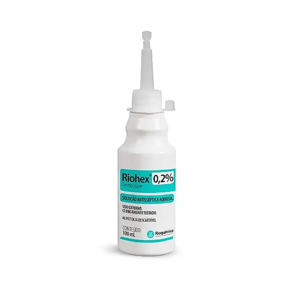 Riohex 0,2%  Locao Aquosa Almotolia 100Ml - Rioquimica