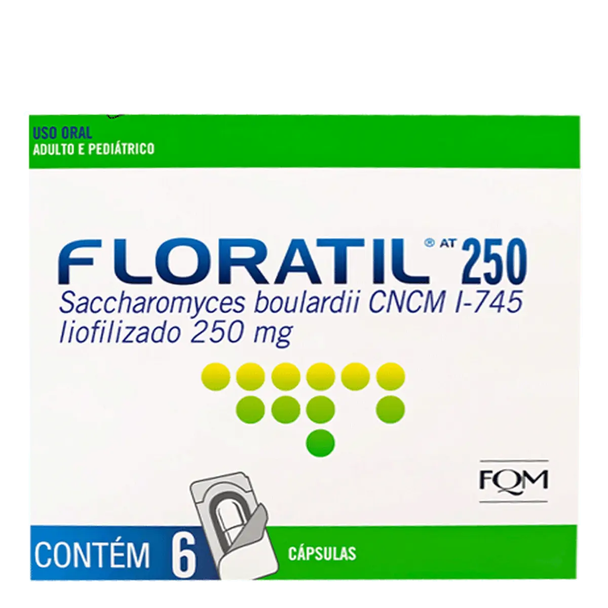 FLORATIL AT CPS 250MG C/6
