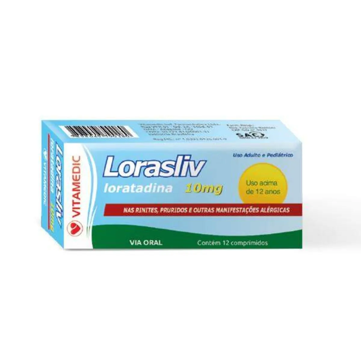 Lorasliv 10Mg Cx 12 Comp