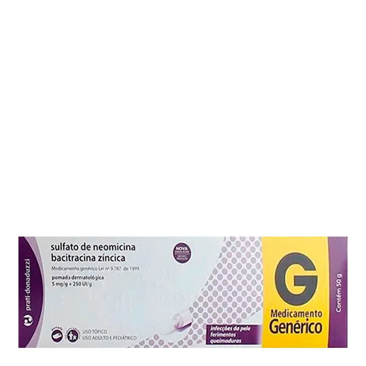 Neomicina+Bacitracina Zincica 5Mg+250Uig Pom Derm Bg 50G