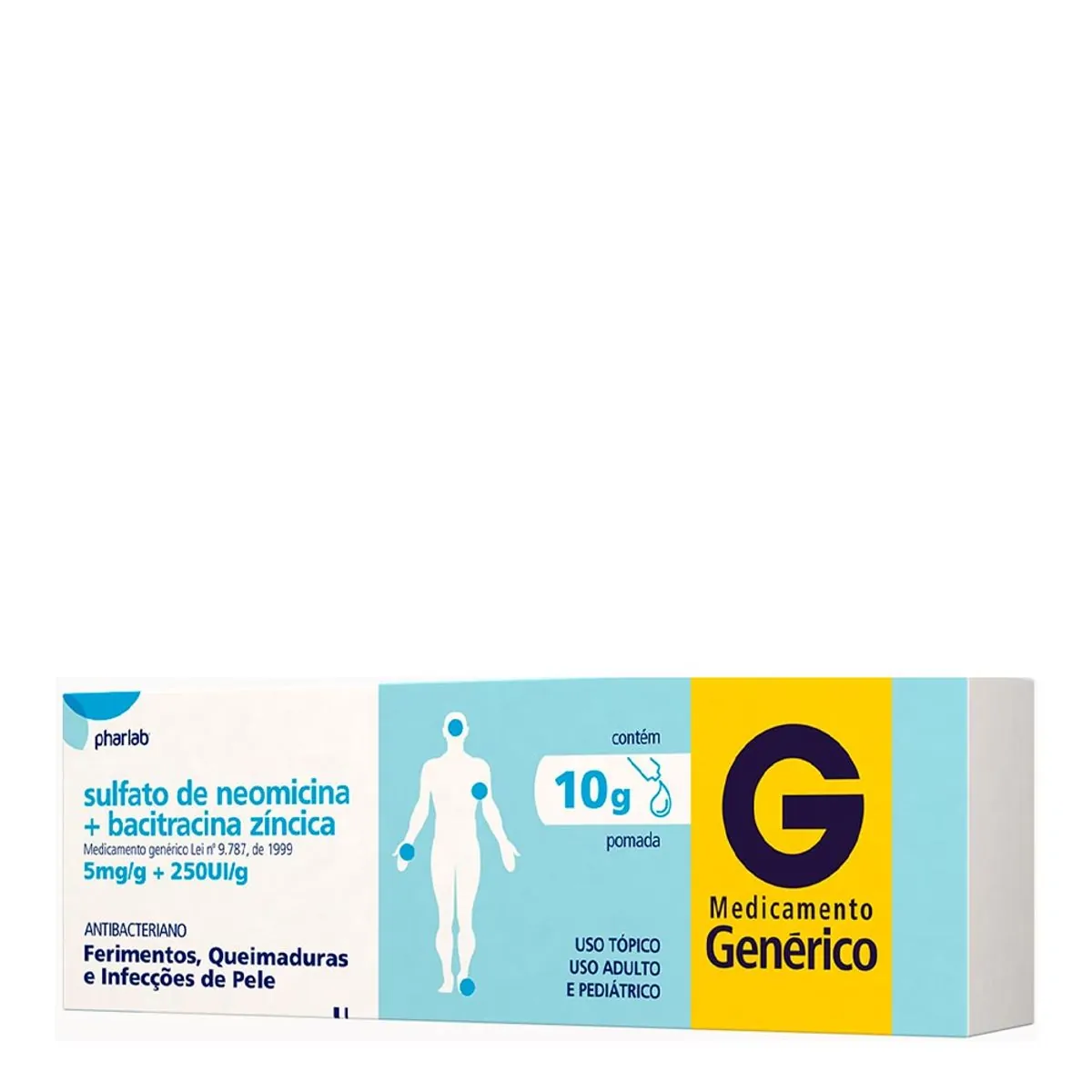 Sulfato De Neomicina+Bacitracina Zincica 5Mgg+250Uig Pom Bg 10G