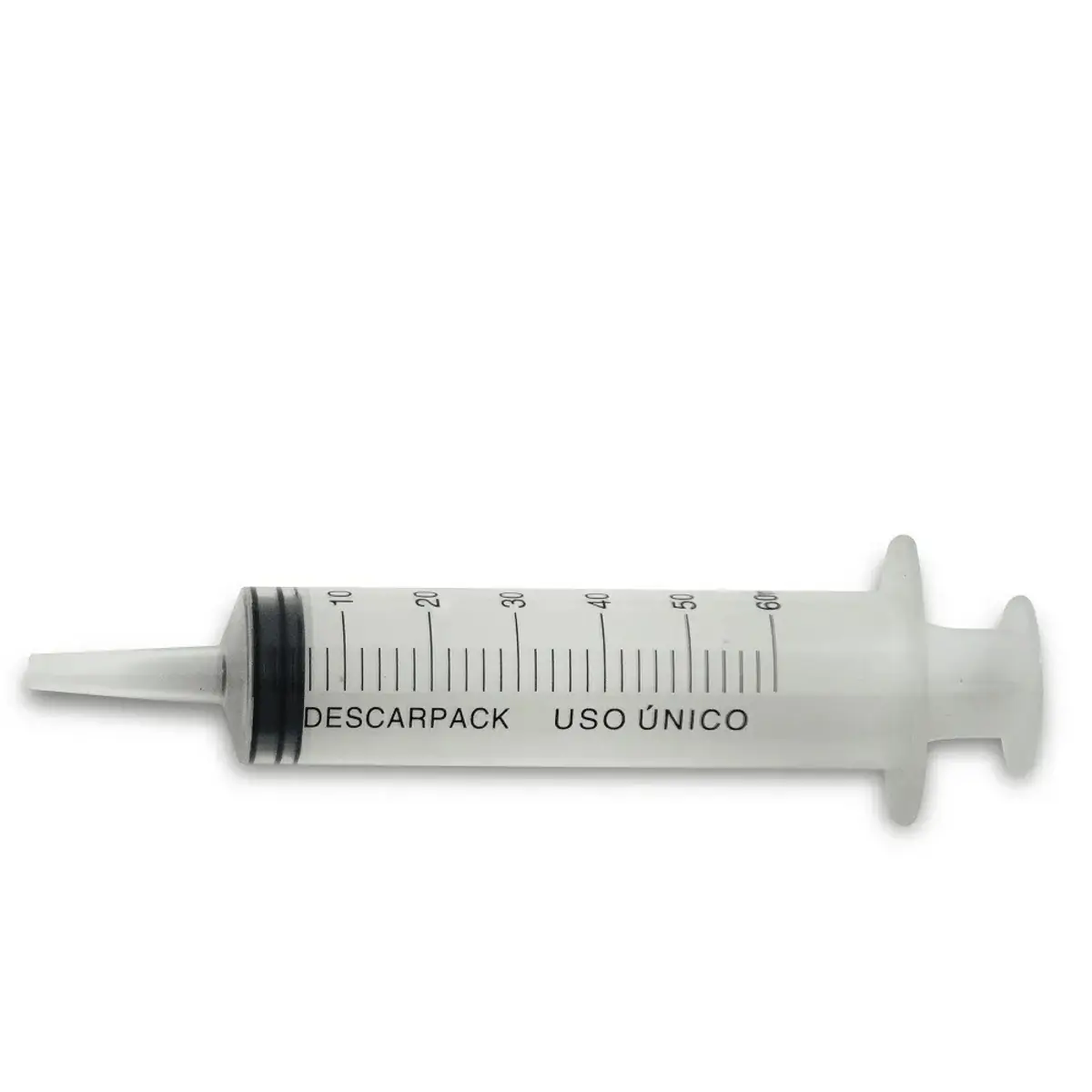 Seringa 60Ml Sem Agulha Bico Liso Central Cateter Unidade - Descarpack