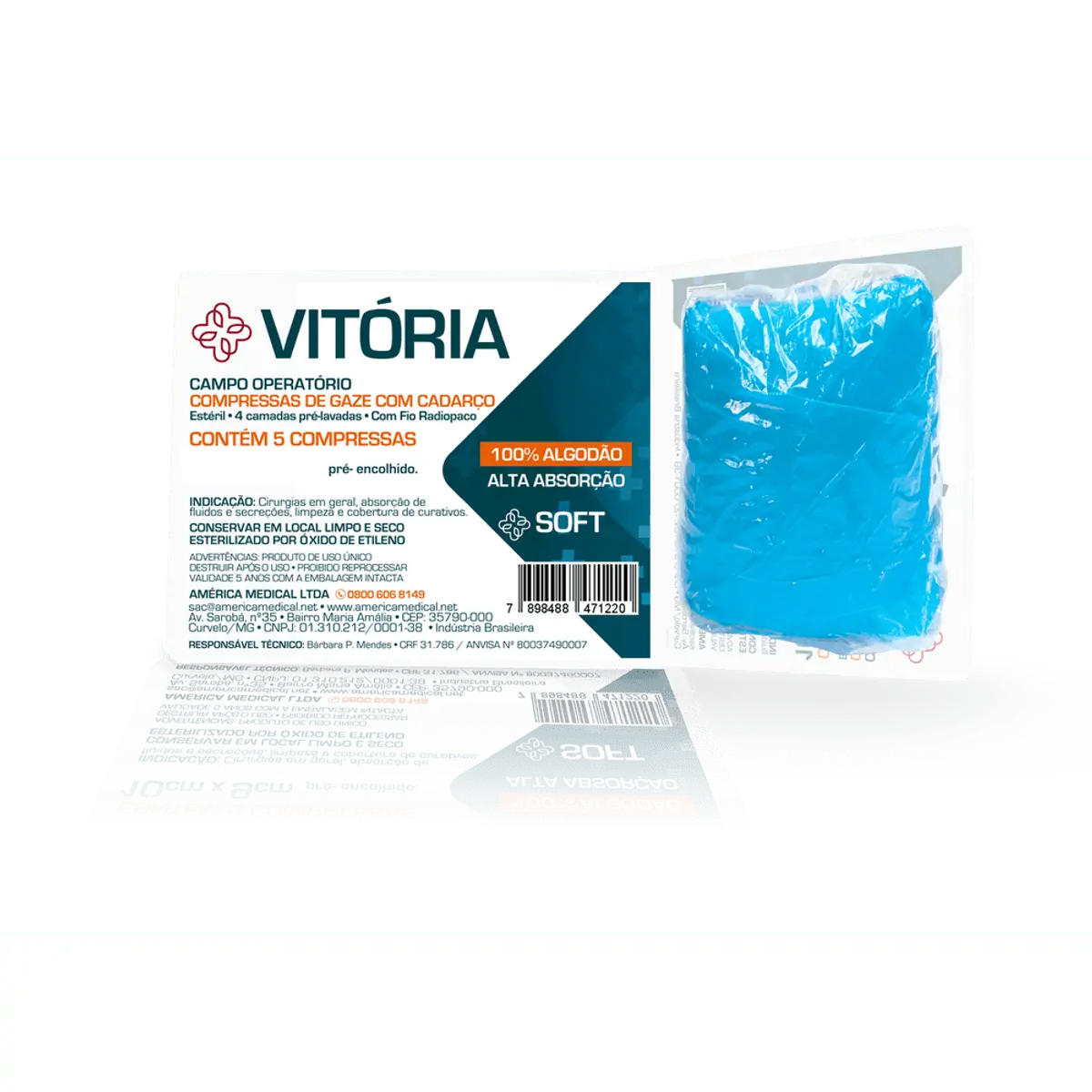 Curativo Cirurgico Esteril Vitoria C5 Unid 25X28cm