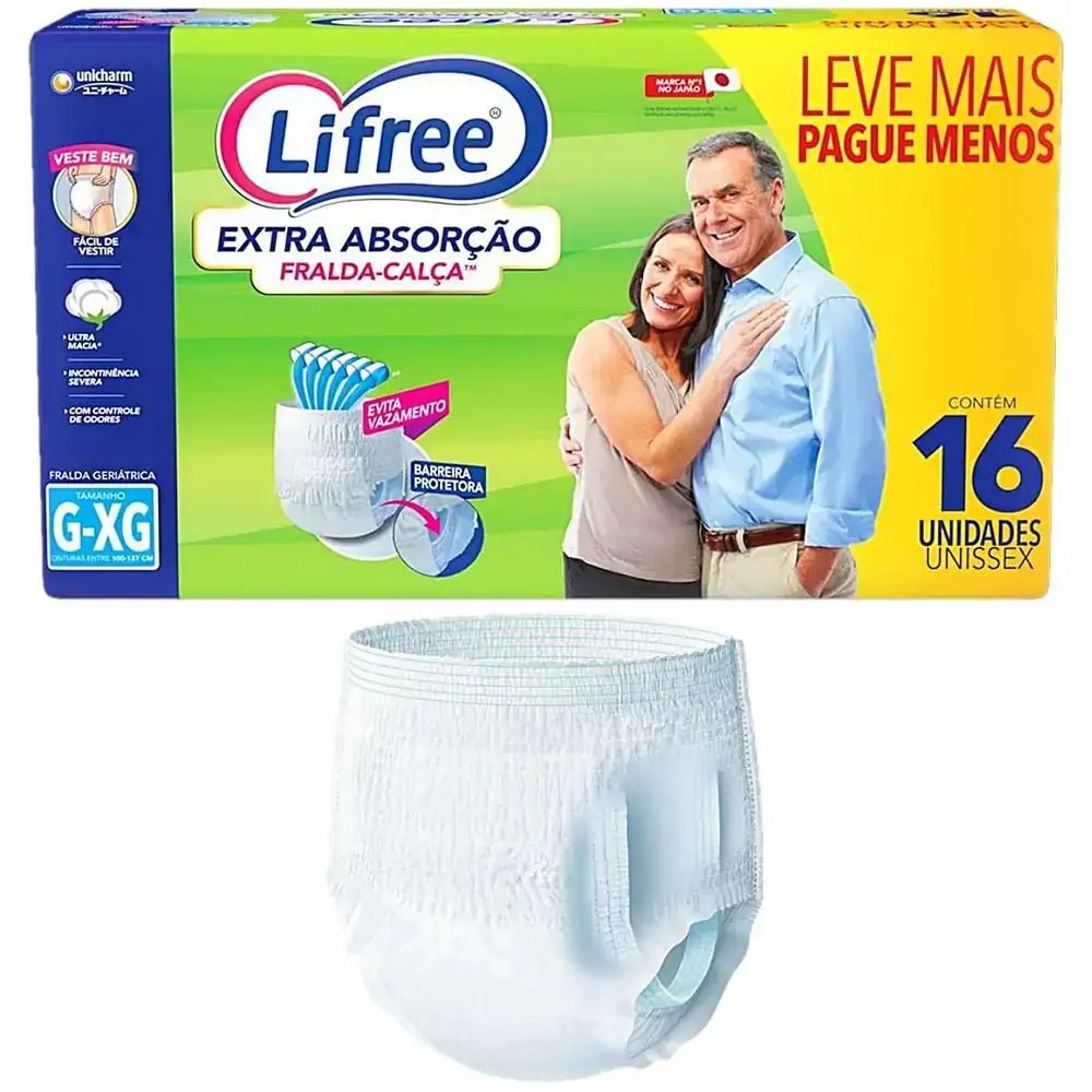 FRALDA GERIATRICA-ROUPA INTIMA LIFREE