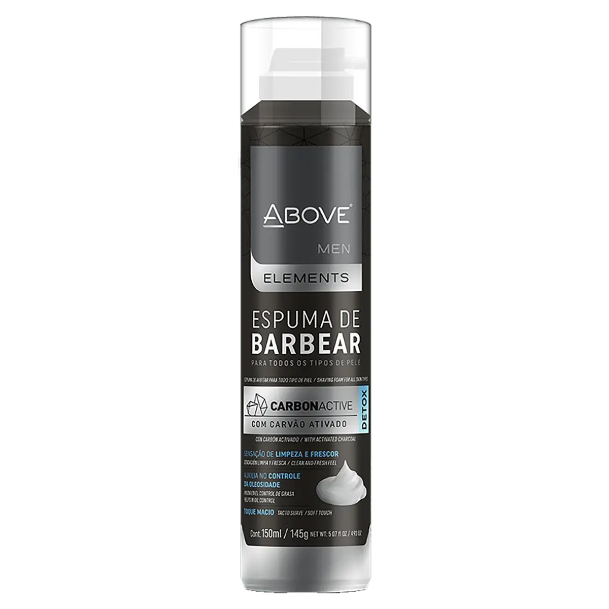Espuma Barba Above 150Ml Carvao Ativado(E)*