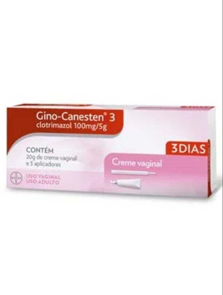 Creme Vaginal Gino-Canesten 100mg/5g 3 Dias 20g + 3 Aplicadores