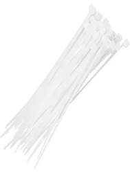 ABRACADEIRA 28/30CM BRANCA C/100 NYLON