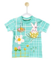 CAMISETA - PÁSCOA KIDS - VERDE ÁGUA
