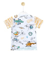 CAMISETA - HELICÓPTERO - BRANCO