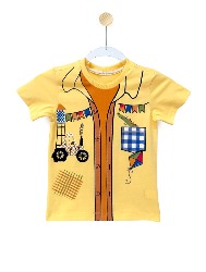 CAMISETA - FESTA NA ROÇA - AMARELO