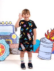 CONJUNTO - ESPAÇO COLOR - PRETO 