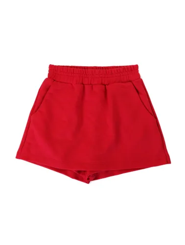 Short Saia Infantil Moletom na Cor Rosa Pink – Tam 2 a 10