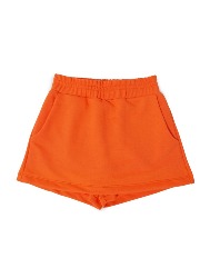 Short Saia Infantil Moletom na Cor Laranja Claro – Tam 2 a 10