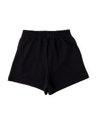 Short Saia Infantil Moletom na Cor Preto – Tam 2 a 10