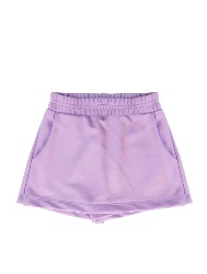 SHORT SAIA INFANTIL MOLETOM NA COR ROXO CLARO – TAM 2 A 10