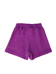 Short Básico Menina em Moletom na Cor Roxo – Tam 2 a 10