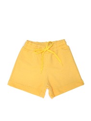Short Básico Menina em Moletom na Cor Amarelo BB – Tam 2 a 10