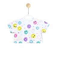Cropped Infantil Estampa Smile - TAM. 2 a 10 anos