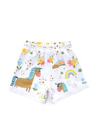 Short Infantil Feminino Estampa Unicornio – TAM. 2 a 10 anos