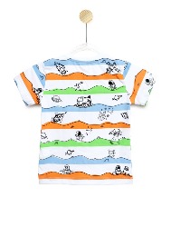 Camiseta Infantil Estampa Astro Listras - Tam. 2 a 10 anos