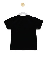 Camiseta Infantil Estampa Foguete Color Preto - Tam. 2 a 10 anos