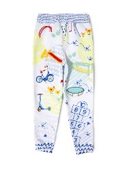 Calça Moletom - Estampa Parque - 2 a 10 anos