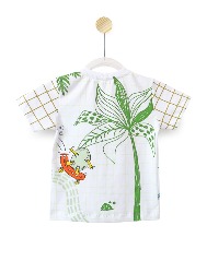 Camiseta Infantil Estampa Jurassic Park - Tam. 2 a 10 anos