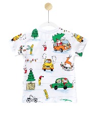 Camiseta Infantil Estampa Natal - Tam. 2 a 10 anos