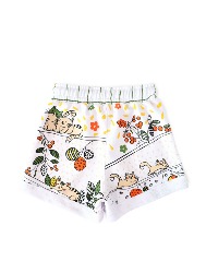 Short Infantil Feminino Estampa Gatos Floral – TAM. 2 a 10