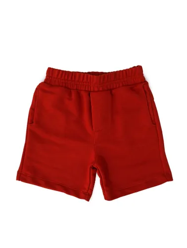 Bermuda Infantil Moletom Lisa Laranja Sépia