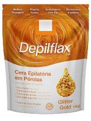 CERA PEROLA GLITTER GOLD 1KG – DEPILFLAX