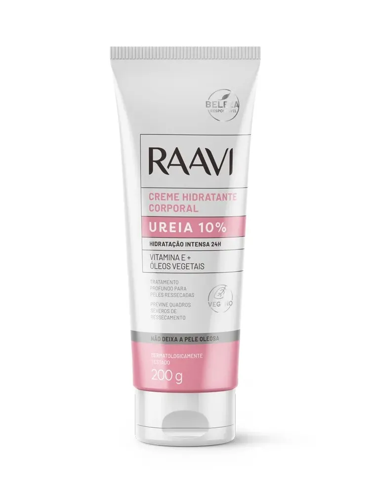 RAAVI CREME CORPORAL HIDRATANTE C/ UREIA 3%  200G