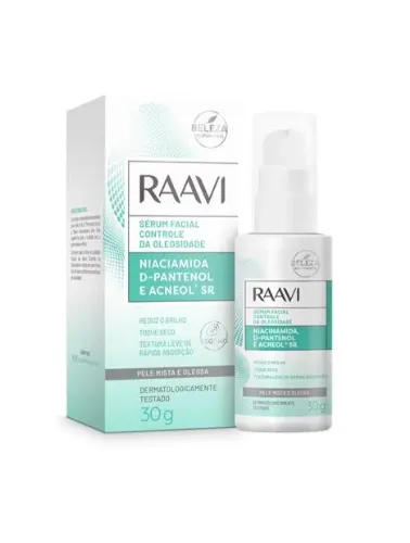 RAAVI SERUM FACIAL CONTROLE DE OLEOSIDADE 30G