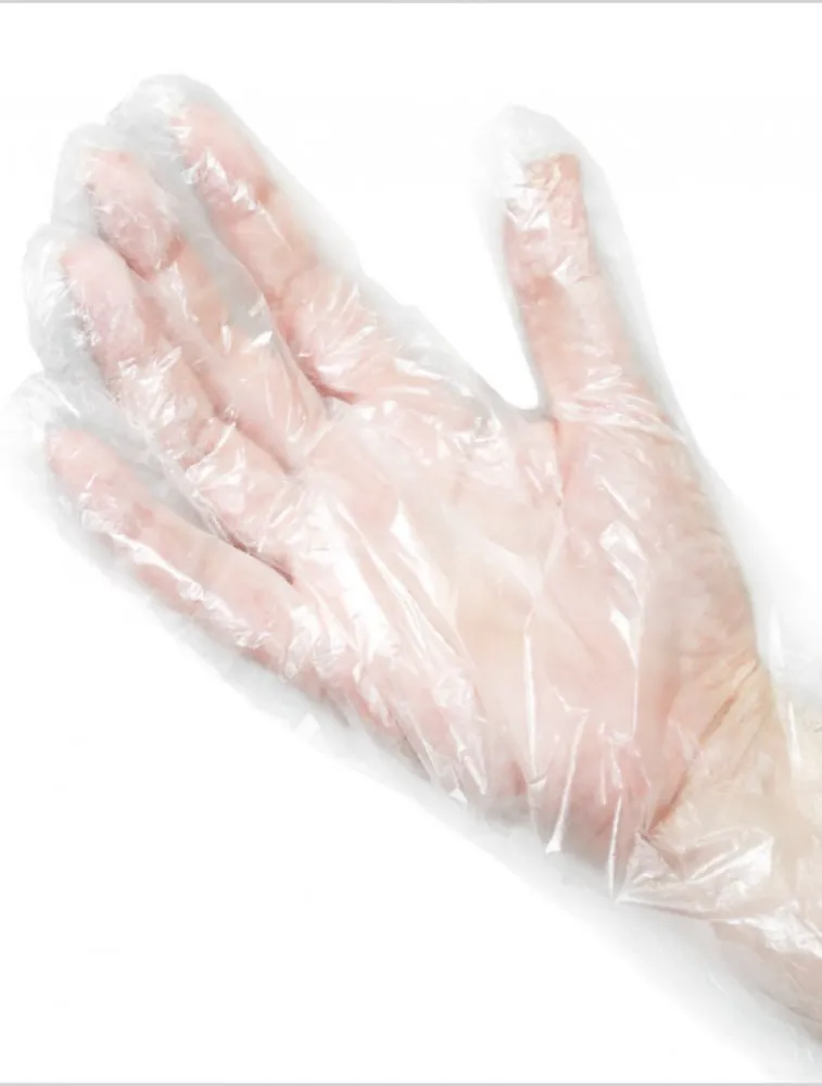 LUVA DESCARTAVEL TRANSPARENTE 20 UNID