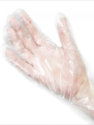 LUVA DESCARTAVEL TRANSPARENTE 20 UNID