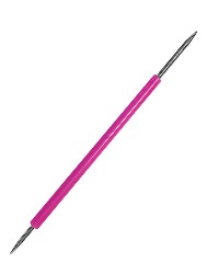 PALITO DUPLO INOX SILICONE ROSA (6079) SANTA CLARA