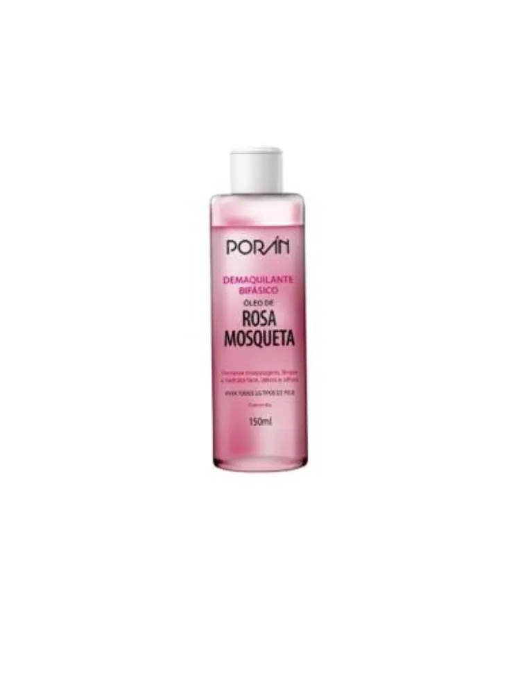 DEMAQUILANTE BIFASICO ROSA MOSQUETA PORAN