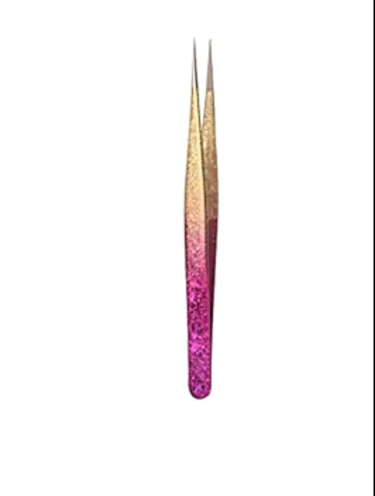 PINCA RETA ROSA C/ GLITER NAIL TOOLS