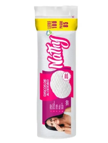 ALGODÃO EM DISCO - NATHY 100 UNIDADE