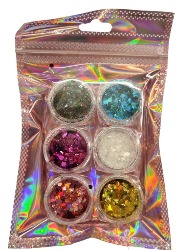 GLITTER ENCAPSULADO  - KIT 6UNIDADES