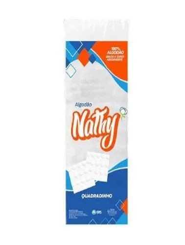 ALGODÃO QUADRADINHO HIDRÓFILO NATHY 100G